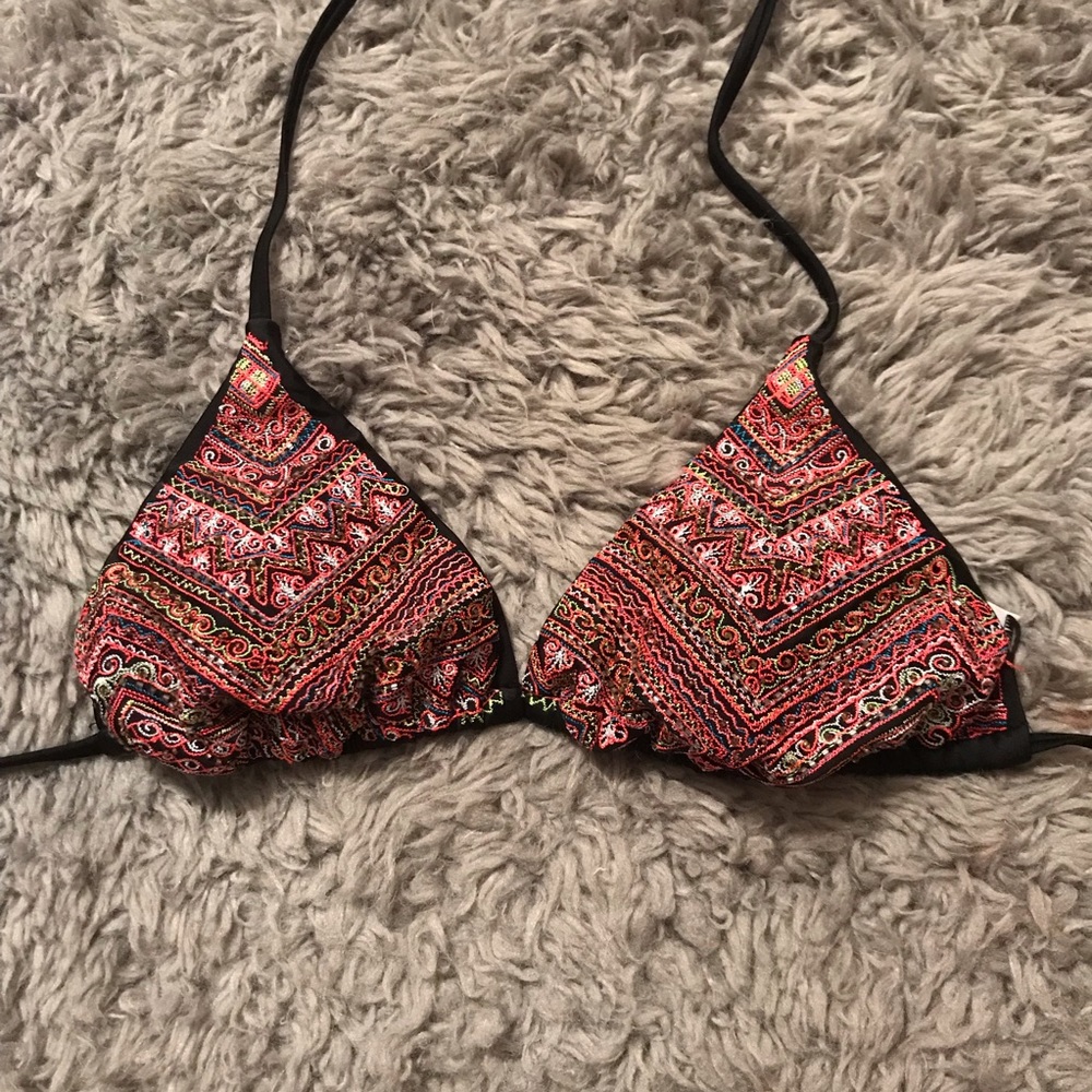 Embroidered Bikini Top